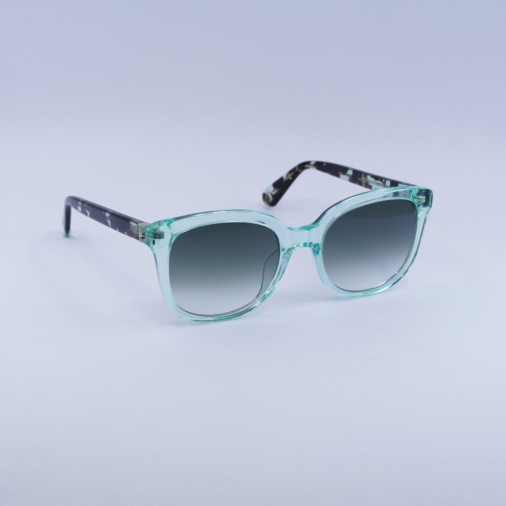 Kate Spade GWENITH/S 0ZI9 9K Sunglasses Teal Square Frame, Green Lenses